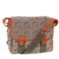 Luxury CELINE C Macadam Canvas Shoulder Bag Gray 7140