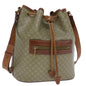 Luxury CELINE Macadam Canvas Shoulder Bag PVC Leather Beige Brown 7489