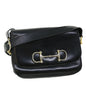 Luxury CELINE Shoulder Bag Leather Black 7529