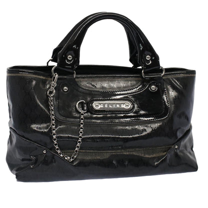Luxury CELINE Hand Bag Coated Canvas Black 7601