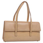Luxury CELINE Shoulder Bag Leather Beige 7986