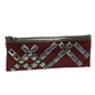 Burberry Satin Auth Red Clutch Bag
