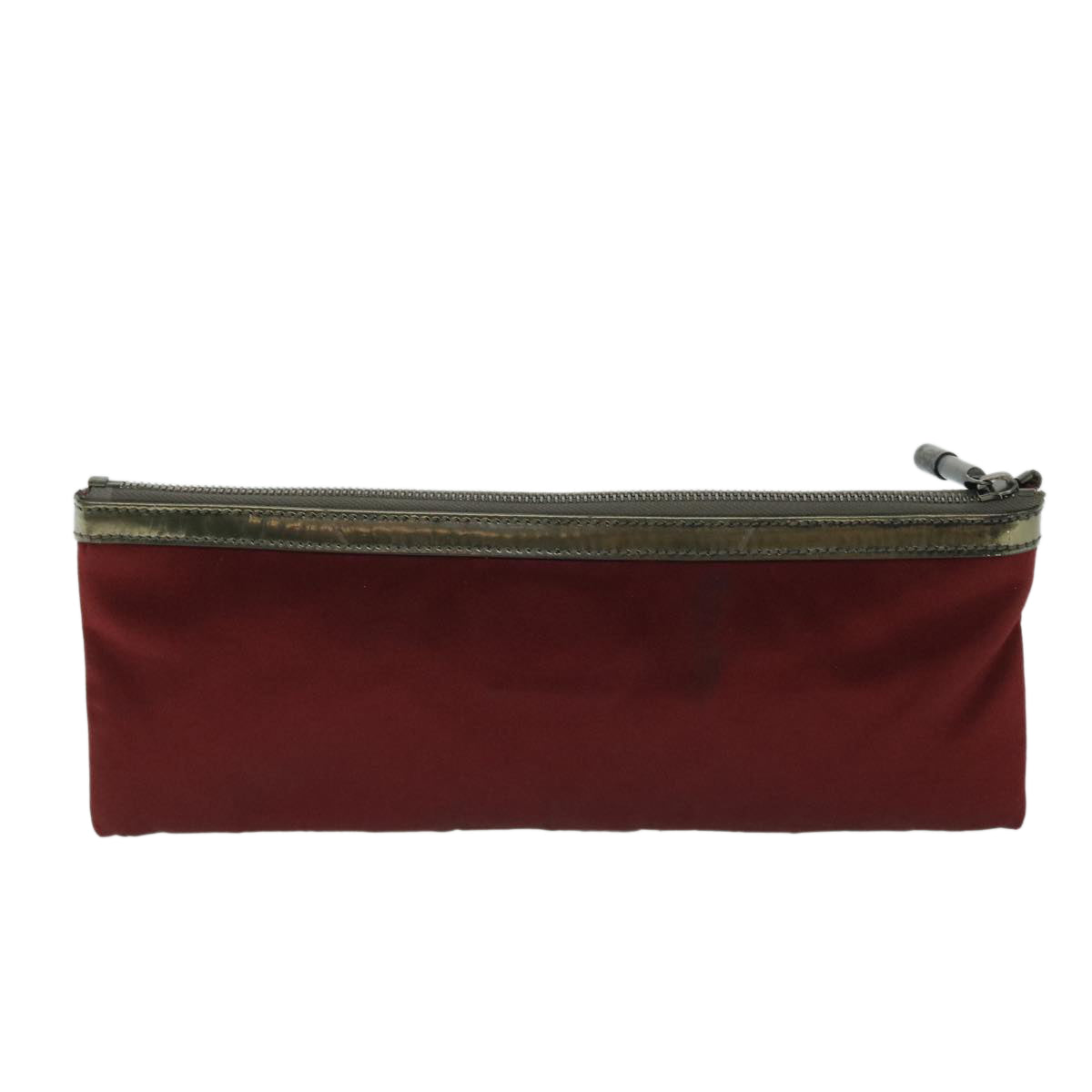 Burberry Satin Auth Red Clutch Bag