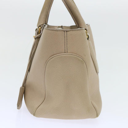 Luxury CELINE Hand Bag Leather Beige 8421