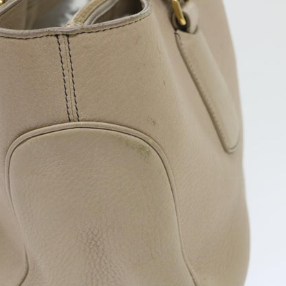 Luxury CELINE Hand Bag Leather Beige 8421