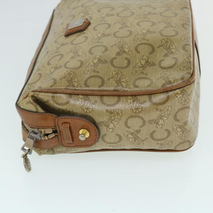 Luxury CELINE C Macadam Canvas Clutch Bag Coated Canvas Beige 8432