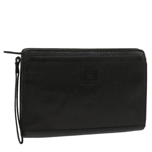 Burberry BURBERRYSs Auth Leather Black Clutch Bag Style 7