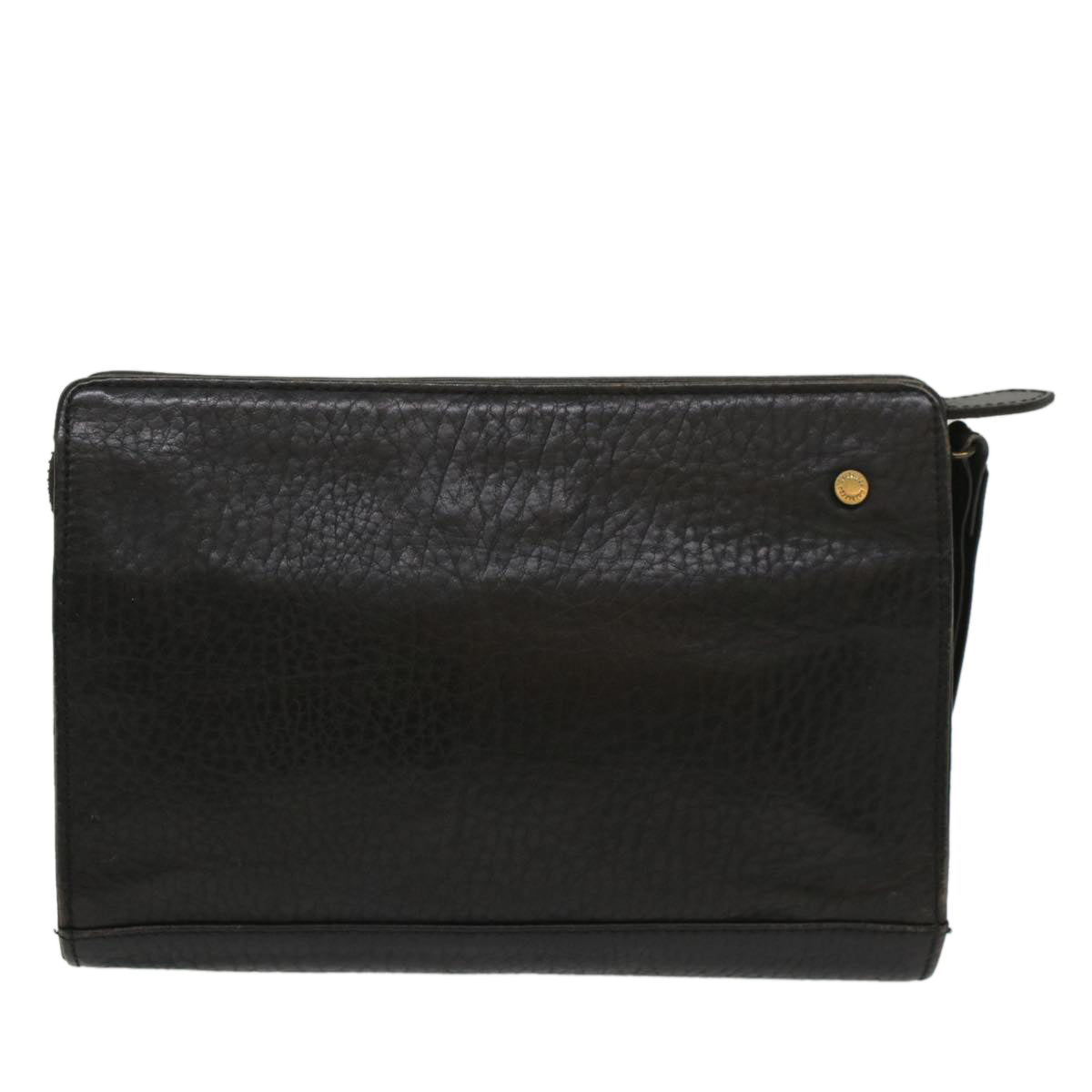 Burberry BURBERRYSs Auth Leather Black Clutch Bag Style 7
