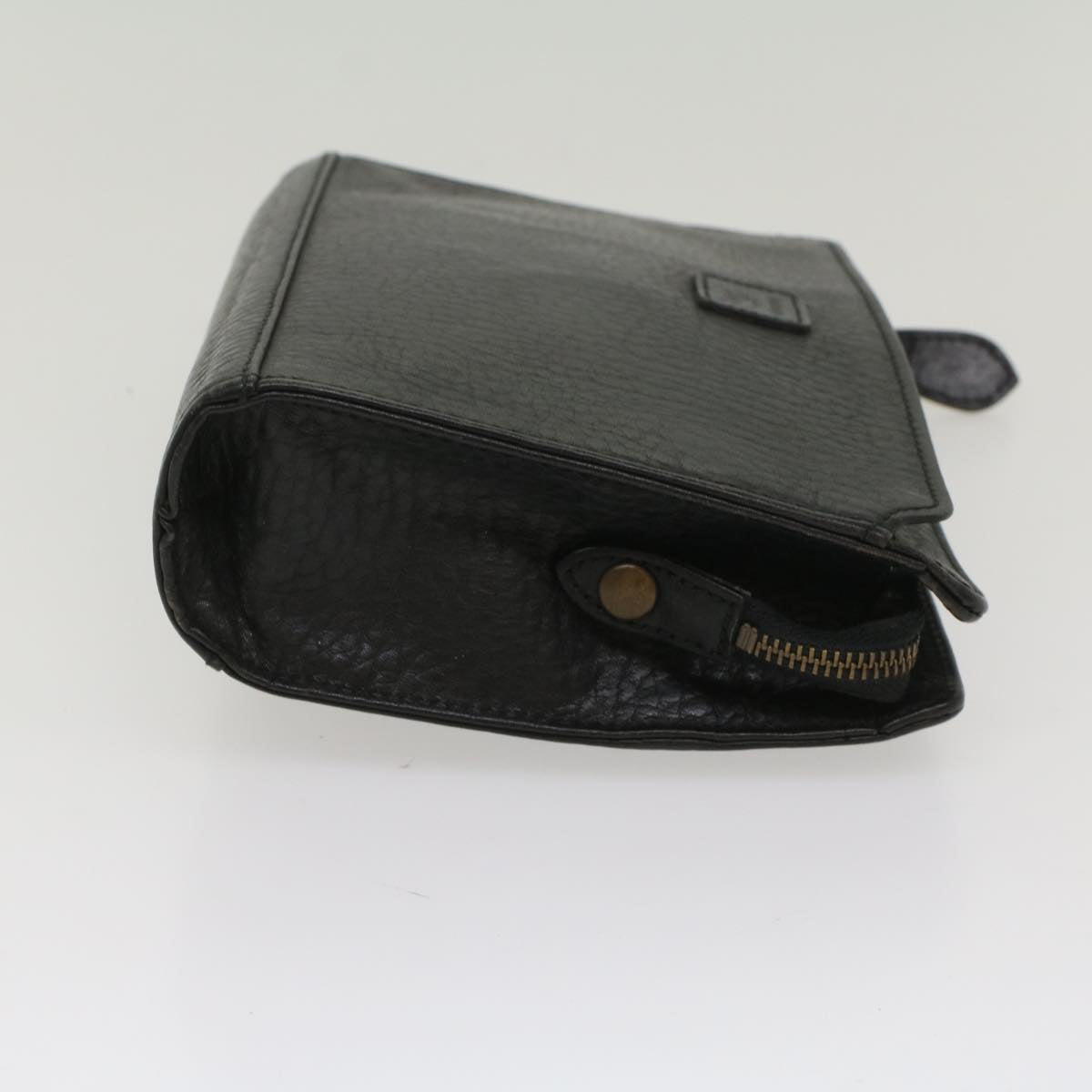 Burberry BURBERRYSs Auth Leather Black Clutch Bag Style 7