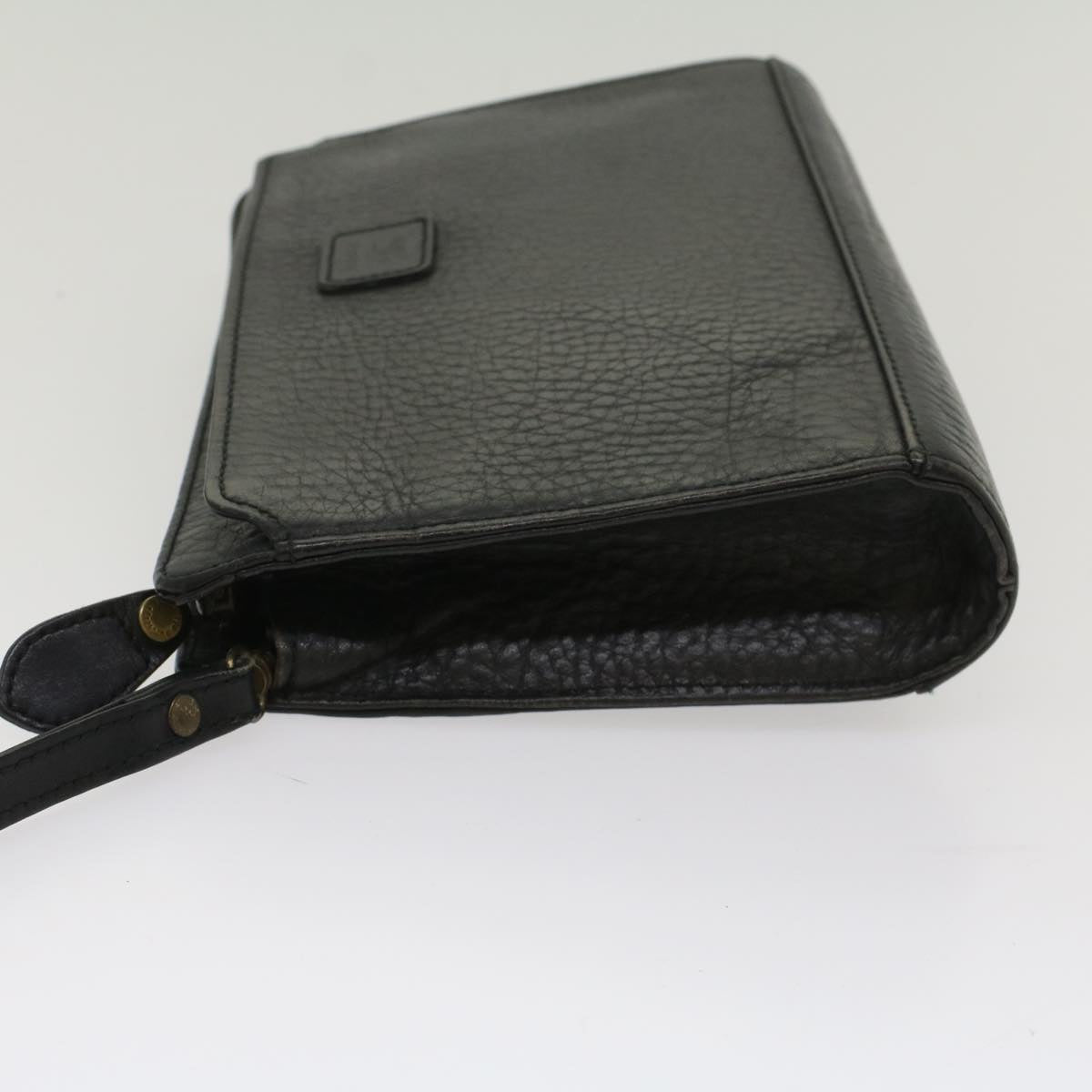 Burberry BURBERRYSs Auth Leather Black Clutch Bag Style 7