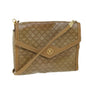 Luxury CELINE Macadam Canvas Shoulder Bag Brown 8699