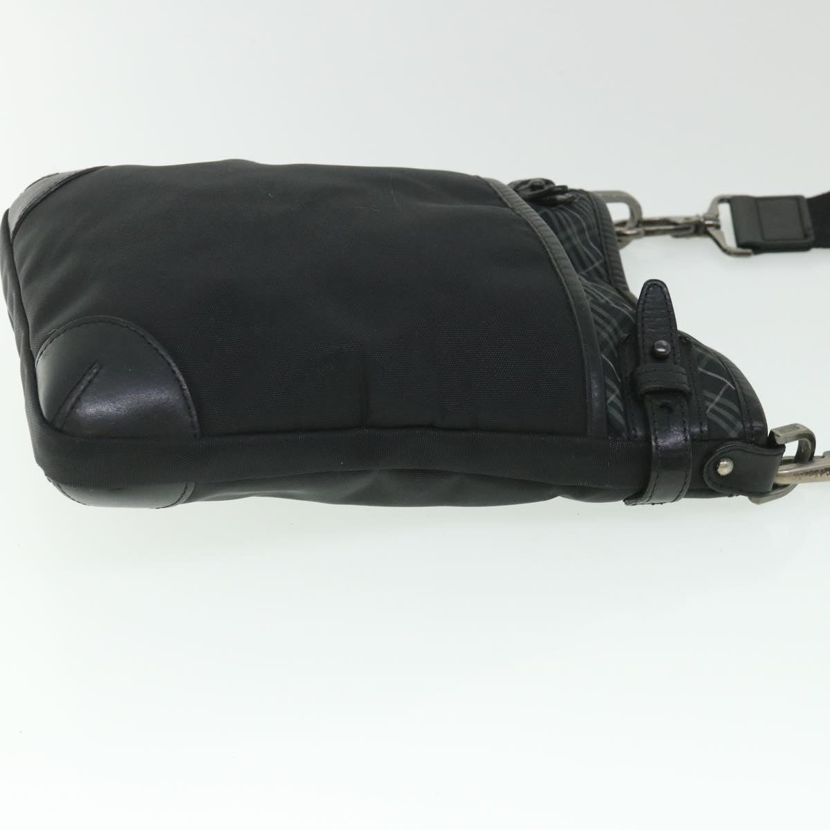 Burberry Auth Nylon Black Shoulder Bag Style 4