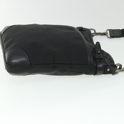 Burberry Auth Nylon Black Shoulder Bag Style 4
