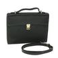 Luxury BurberrySs Hand Bag Leather 2way Black Auth bs8729