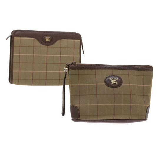 Burberry BURBERRYSs Nova Canvas Brown Clutch Bag