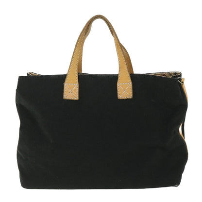 Burberry BURBERRYSs Label Canvas Black Tote Bag