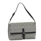 Luxury Burberry Shoulder Bag Canvas Gray Auth bs9261