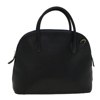 Luxury CELINE Hand Bag Leather Navy 9343