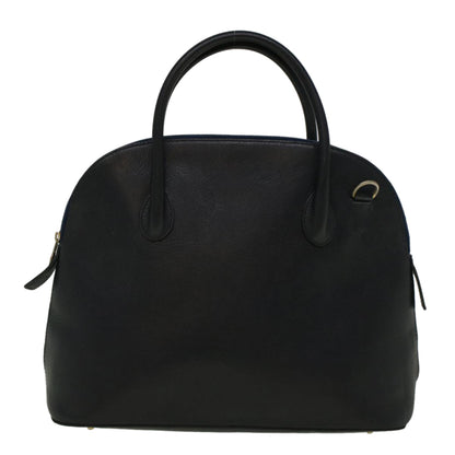 Luxury CELINE Hand Bag Leather Navy 9343