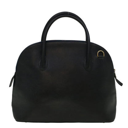 Luxury CELINE Hand Bag Leather Navy 9343