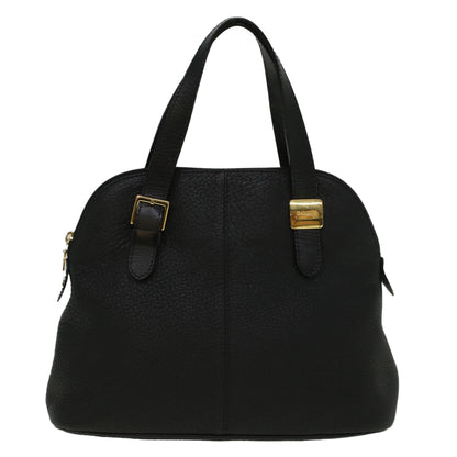 Burberry BURBERRYSs Auth Leather Black Handbag Style 5