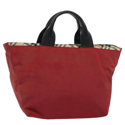 Burberry Nova Label Nylon Red Tote Bag