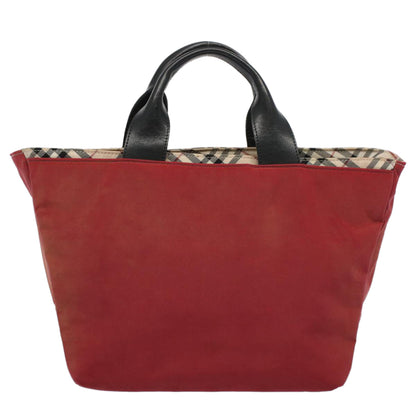 Burberry Nova Label Nylon Red Tote Bag