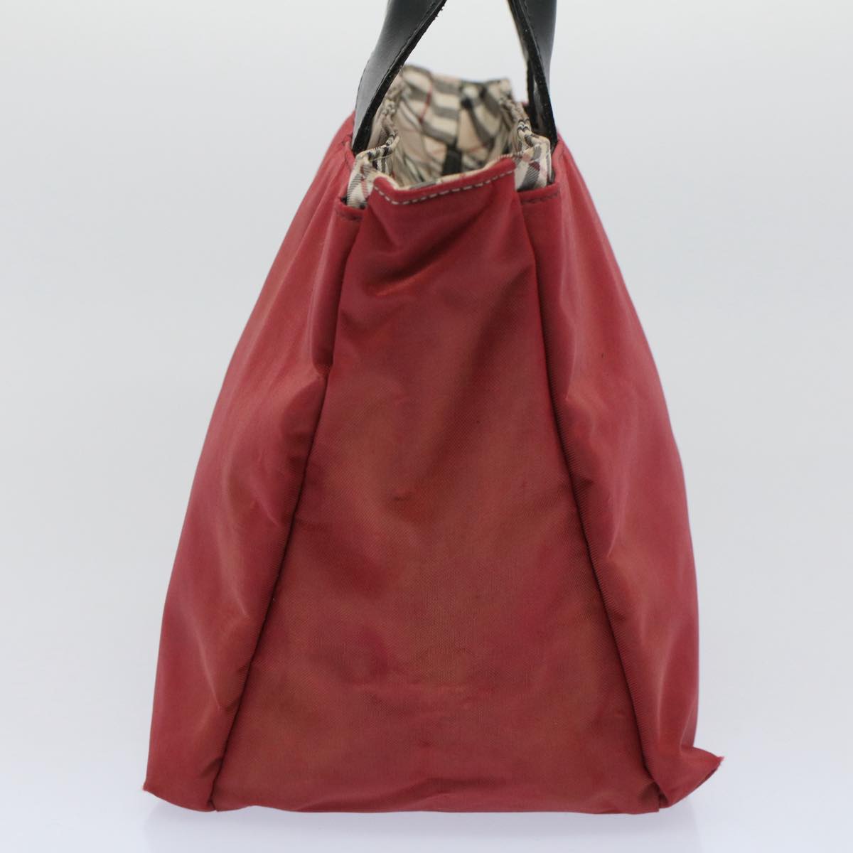 Burberry Nova Label Nylon Red Tote Bag