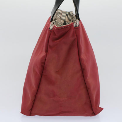 Burberry Nova Label Nylon Red Tote Bag