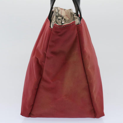 Burberry Nova Label Nylon Red Tote Bag