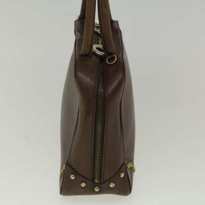 Luxury CELINE Hand Bag Leather Brown 9808