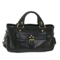 Luxury CELINE Hand Bag Leather Black 9854