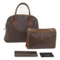 Luxury CELINE Macadam Canvas Wallet clutch Hand Bag PVC 4Set Brown Black 9870