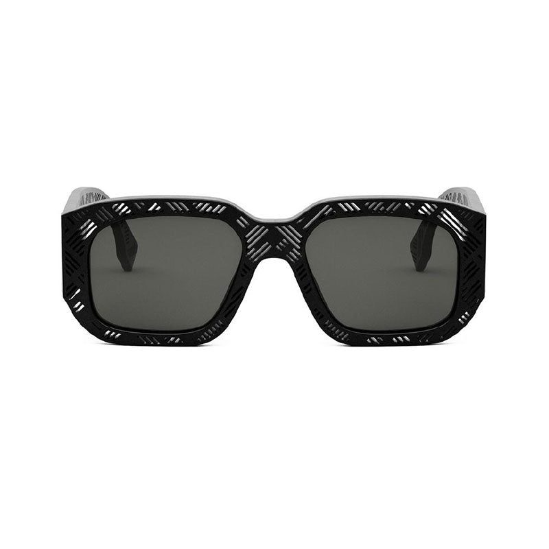 Fendi Sunglasses Square Full Rim, Matte Black Frame and Smoke Lens FE40113I02A Rovelle Bags
