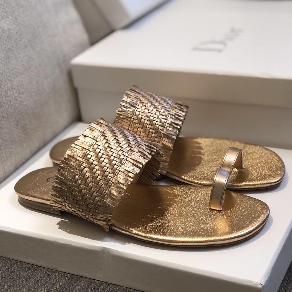 Dior Women silver-Coloured open toe slides