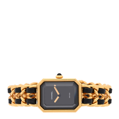 Stainless Steel Lambskin 20mm Chain Premiere Quartz Watch Gold L