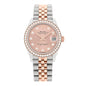 Stainless Steel 18K Everose Gold Diamond 31mm Oyster Perpetual Datejust Watch Pink 278381RBR