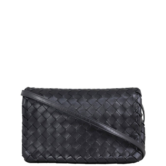 Bottega Veneta Intrecciato Full Flap Small Crossbody