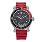 Stainless Steel Rubber 5 Diamond 40mm Happy Ocean Automatic Watch Blue