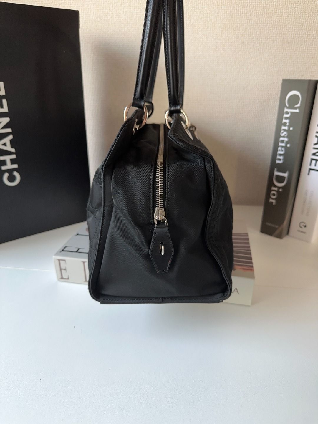 Christian Dior Cannage East West Lady Dior Bag - Black Shoulder Bags Handbags Mr06082025X841 Rovelle Bags