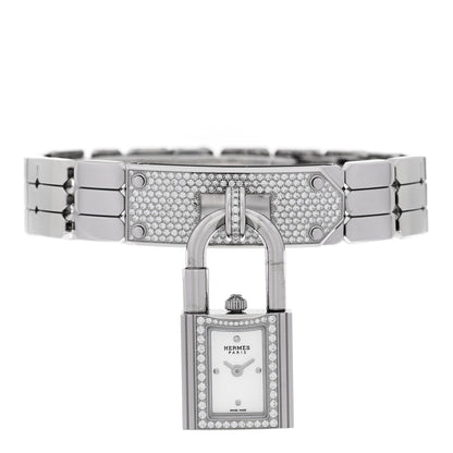 Stainless Steel Diamond Pave 16mm Kelly Quartz Watch