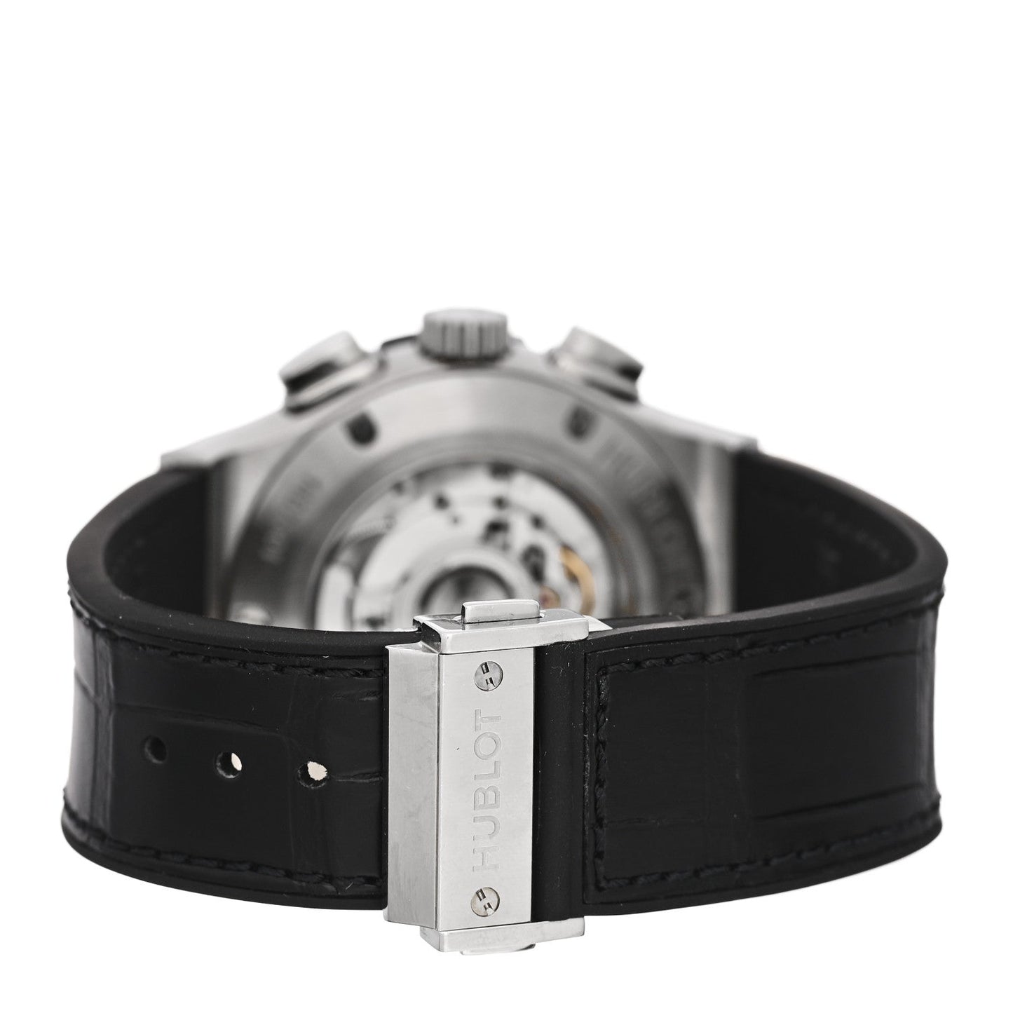 Titanium Alligator 42mm Classic Fusion Chronograph Automatic Watch Black 541.NX.1171.RX