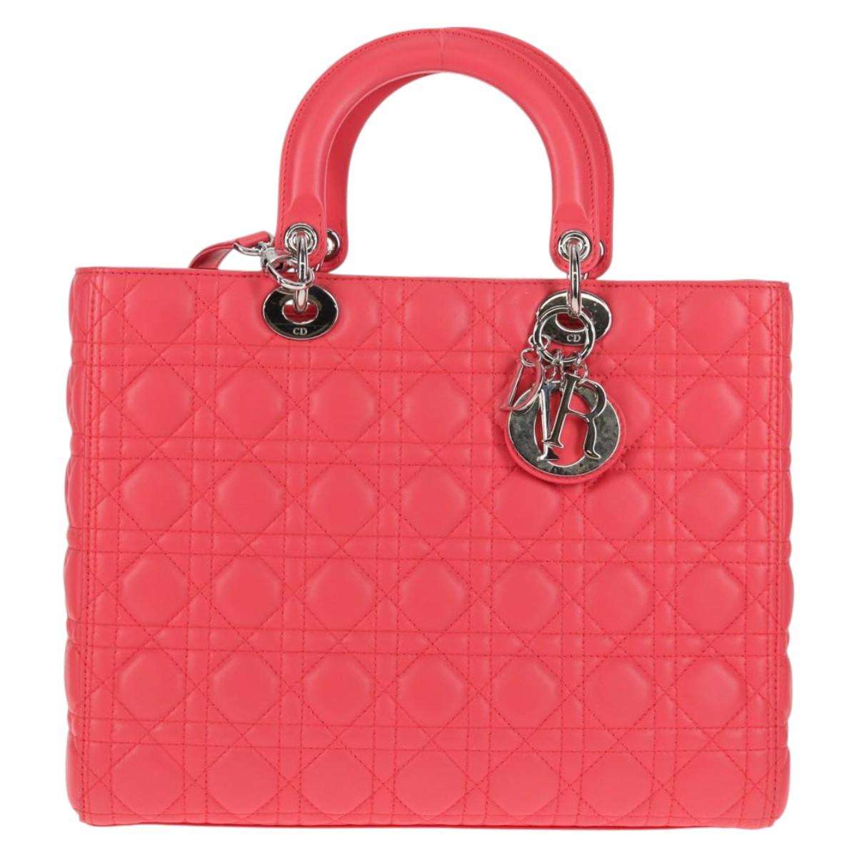 Christian Dior Lady Dior Bag Leather Pink Leather Bag Rovelle Bags