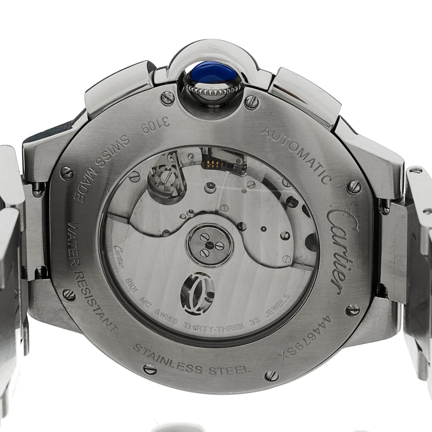 Stainless Steel 44mm Ballon Bleu De Cartier Chronograph Automatic Watch