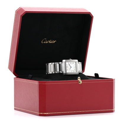 Stainless Steel 27mm Tank Francaise Quartz Watch