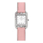 Stainless Steel Swift Diamond Pink Sapphire Mother of Pearl 23mm Cape Cod Double Tour Quartz Watch Rose Sakura
