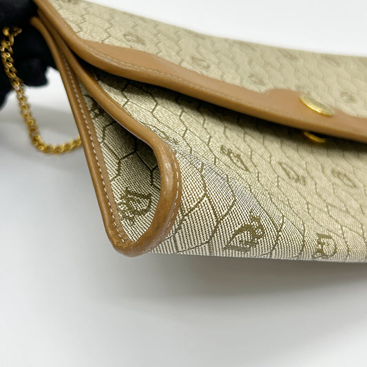 Christian Dior Pvc Leather Shoulder Bag Auth Beige Medium Di2020Ce Rovelle Bags