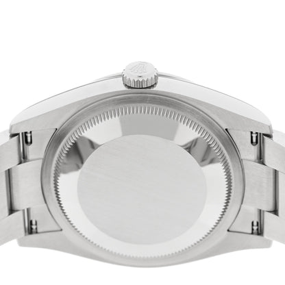 Stainless Steel 36mm Oyster Perpetual Watch Med Blue 126000
