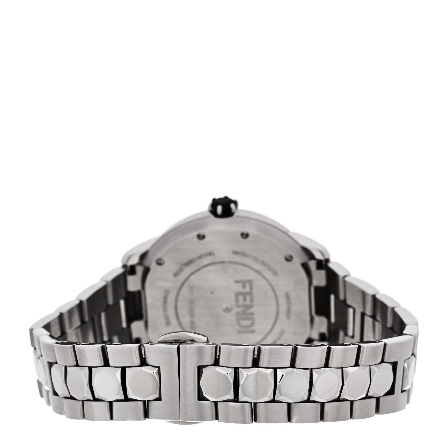 Stainless Steel Mother of Pearl Topaz Spinel 38mm Ishine Rotating Gem Two Tone Quartz Watch Black