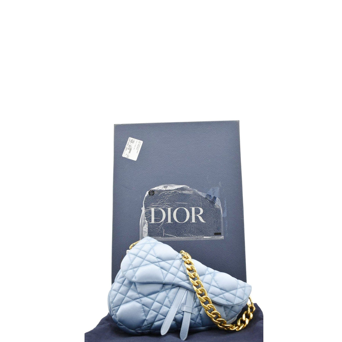 Christian Dior X Erl Micro Venice Saddle Nylon Crossbody Bag Light Blue Rovelle Bags